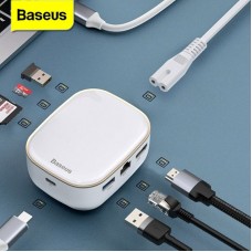 HUB Baseus USB 3.0 / Type-C / RJ45 60 Вт CAHUB