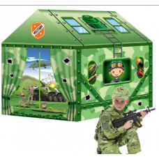Детский игровой домик - палатка для мальчиков Happy kid Military House для дома и улицы Зелёный