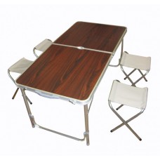 Стол складной + 4 стула для пикника - Folding table