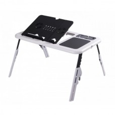 Столик для ноутбука E-Table LD09 универсальный Черно-Белый TA12AS