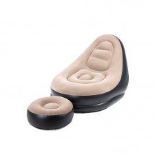 Air Sofa Comfort Надувное кресло с пуфом для комфортного отдыха ZD-33223
