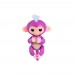 Интерактивная ручная обезьянка Woviiii Fingerlings Фиолетовая
