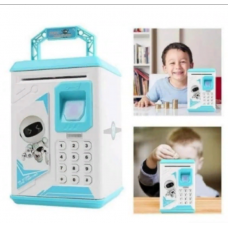 Электронная детская  копилка сейф с кодовым замком и отпечатком пальца ROBOT BODYGUARD AsDд
