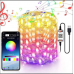Гирлянда RGB  светодиодная для ёлки и новогоднего декора (управление цвета с телефона) 10м 100 LED
