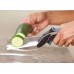 Кухонные эргономичные ножницы - измельчитель. Универсальные нож-ножницы, для нарезки фруктов, мяса и сыра, рукоятка-рычаг на пружине 2в1 Clever cutter AOD