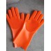 Силиконовые многофункциональные перчатки для мытья и чистки Magic Silicone Gloves Оранжевые