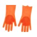 Силиконовые многофункциональные перчатки для мытья и чистки Magic Silicone Gloves Оранжевые