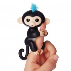 Интерактивная ручная обезьянка Woviiii Fingerlings Черная