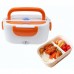 Ланч-бокс The Electric Lunch Box разборной  с подогревом от сети   220V  Оранжевый с белым