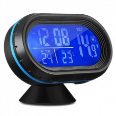 Автомобильные часы с термометром и вольтметром VST 7009 V