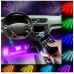 Cветодиодная лента  4 шт по 9 RGB  лед ламп для подсветки салона авто с регулировкой яркости,  пультом ДУ, от прикруривателя  ELITE LUX EL4356